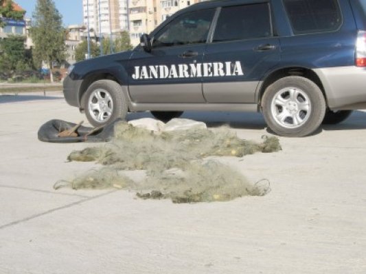 Plasă monofilament, depistată pe braţul Borcea